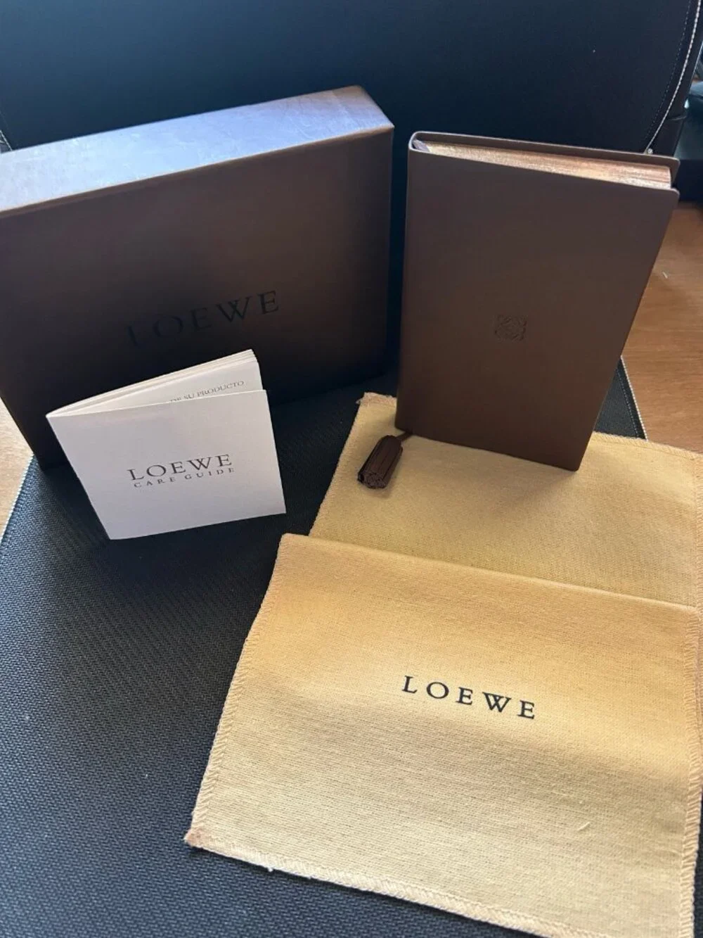 Loewe Leather Journal with Tassel Bookmark